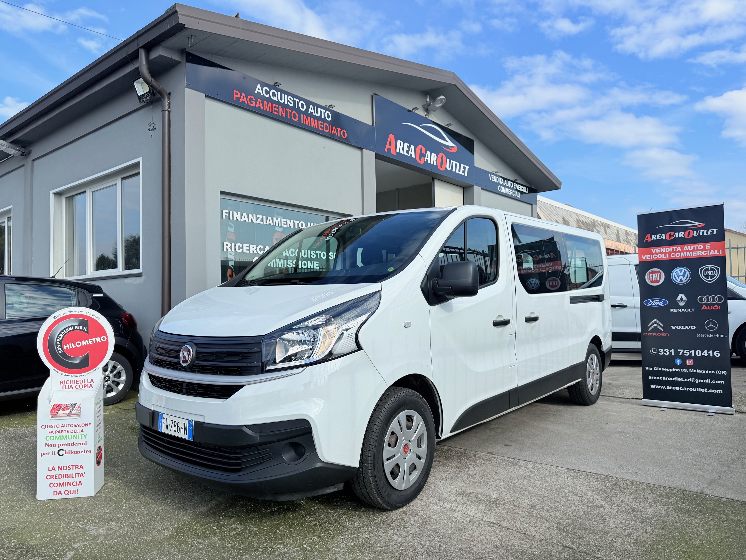 Fiat Talento 1.6 Ecojet 120CV M1*9 POSTI*PASSO LUNGO*KM 75.875-DOPPIA PORTA LATERALE-PNEUMATICI NUOVI