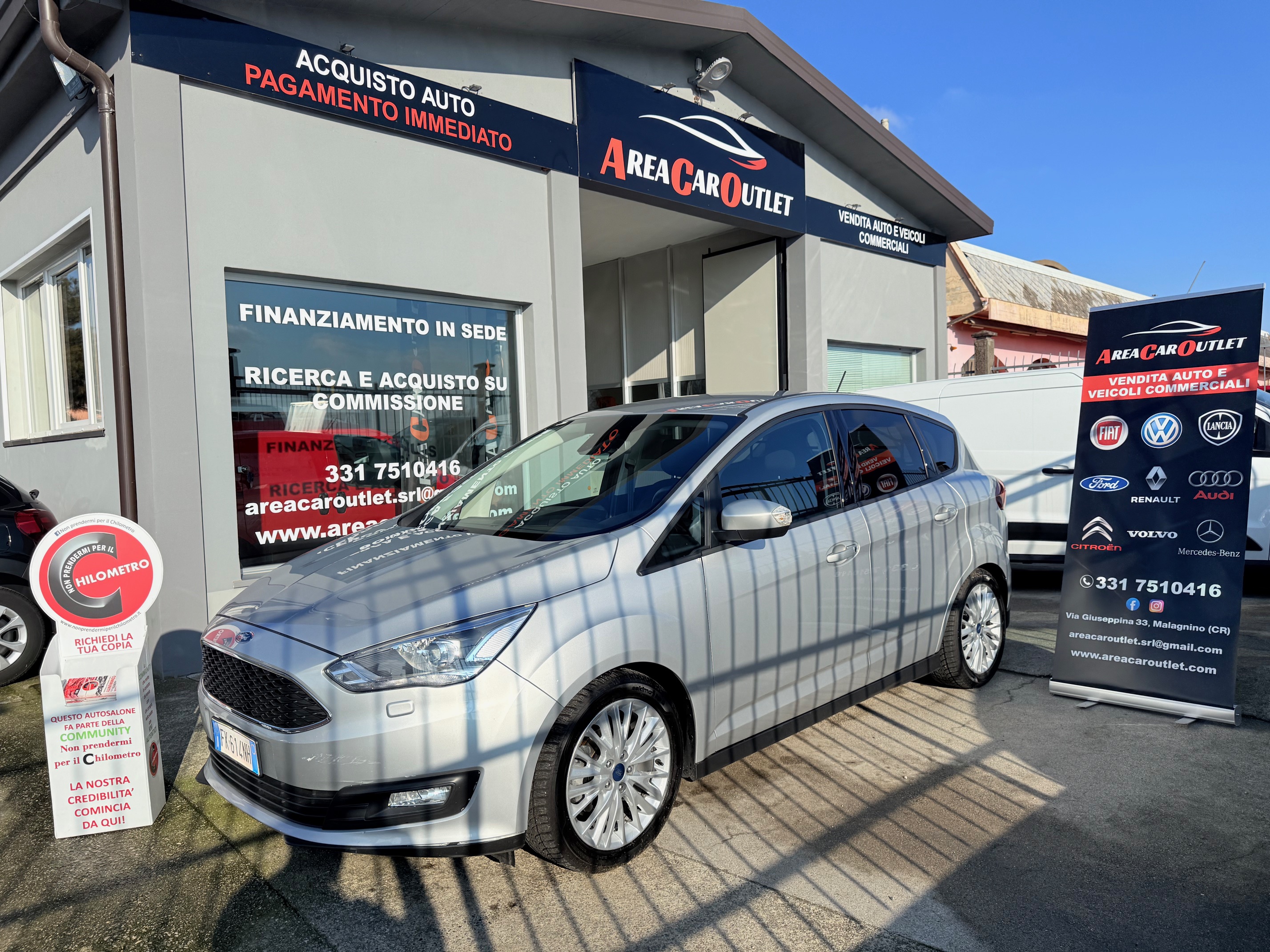 Ford C-Max 1.5 tdci 120cv Titanium*AUTOCARRO 5 POSTI*IVA ESPOSTA N1-CERCHI IN LEGA-NAVIGATORE-SENSORI
