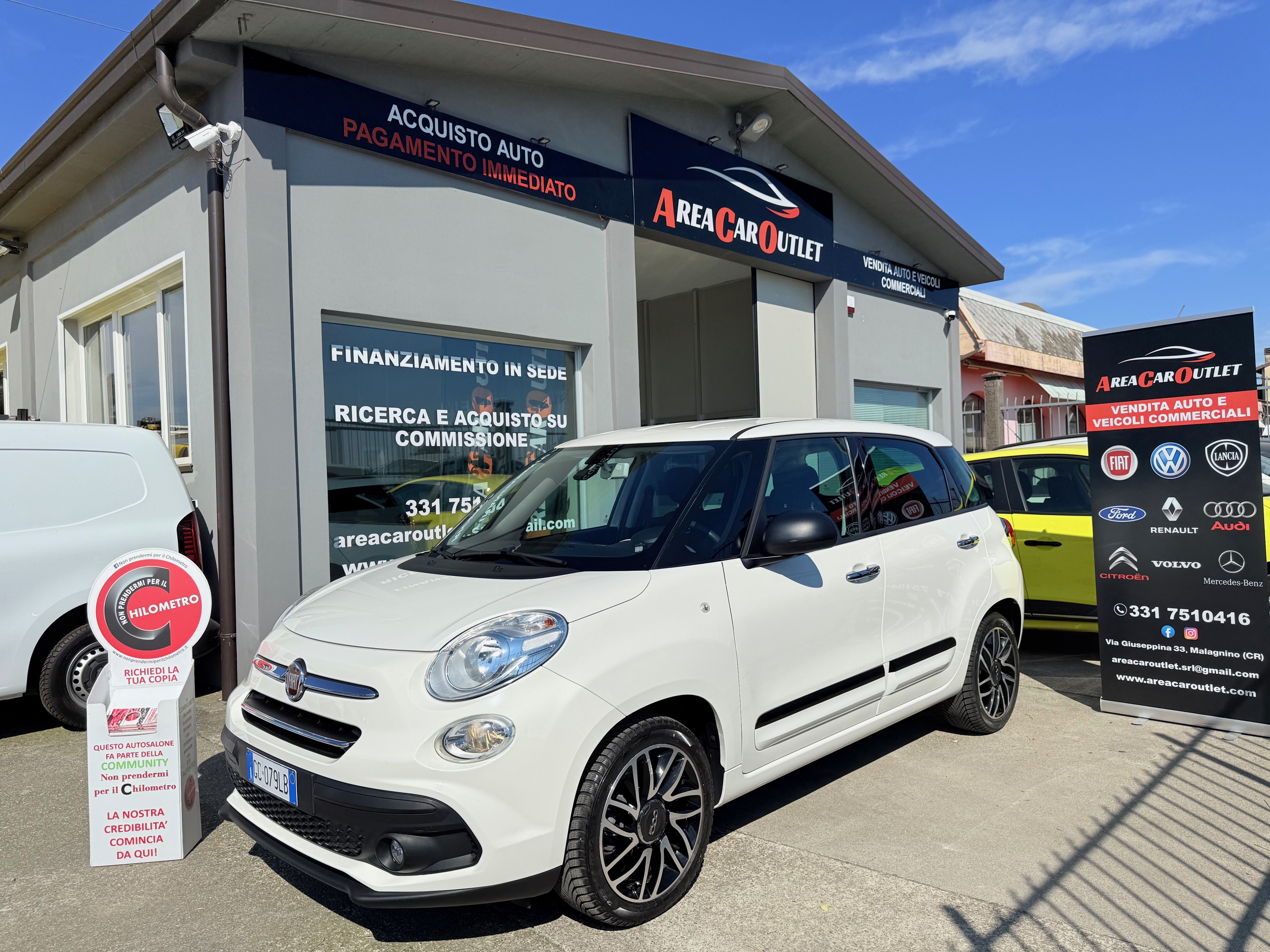 Fiat 500L 1.3mjt MIRROR 95cv*N1 AUTOCARRO 4 POSTI*TELECAMERA*NAVIGATORE*SENSORI+CERCHI IN LEGA DA 17